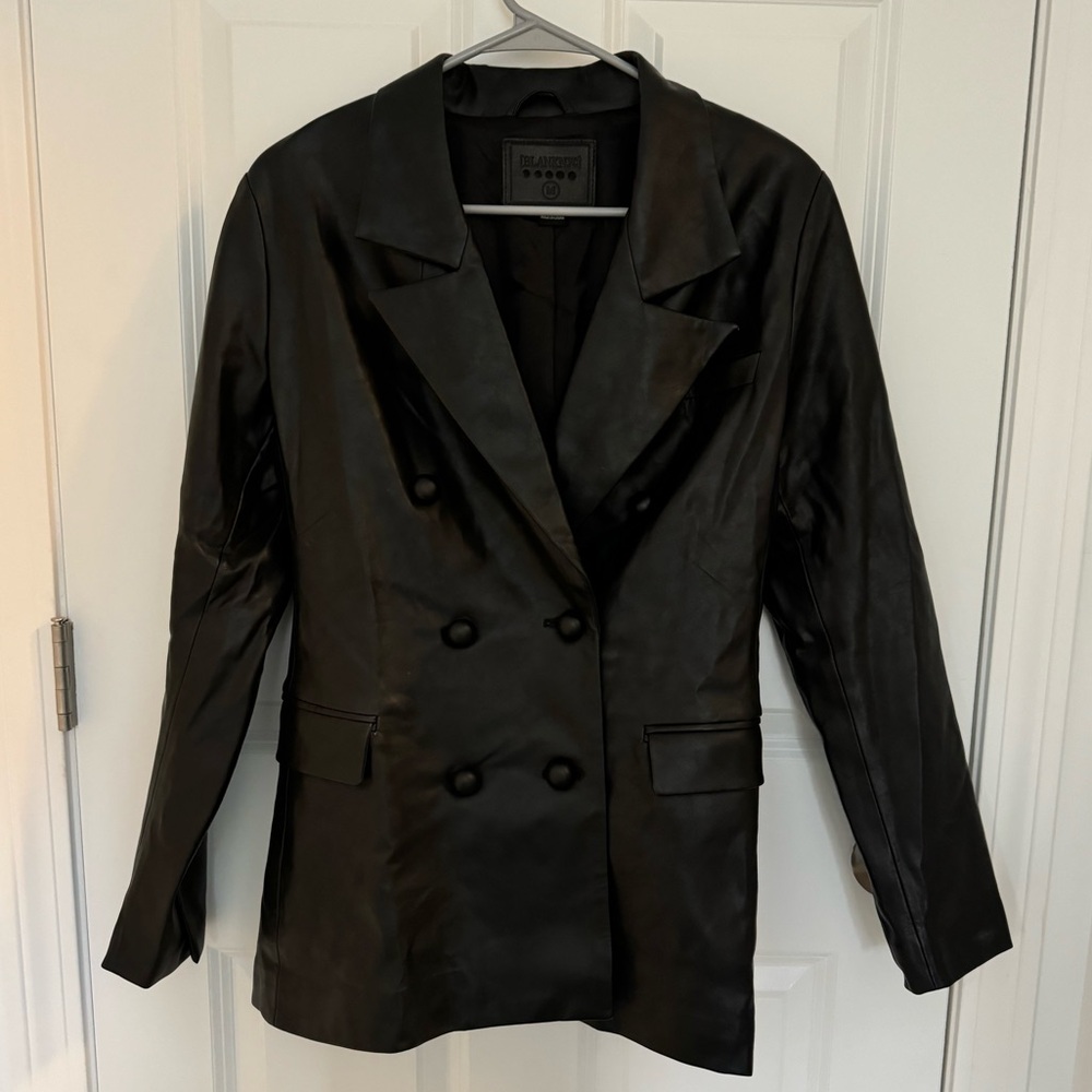 Blank NYC women’s black faux leather jacket